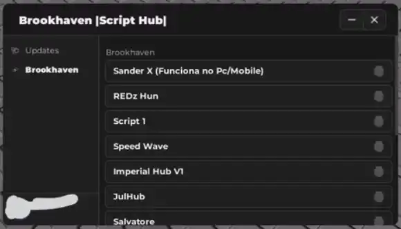 Скрипт Brookhaven Script Hub — много скриптов в одном для Брукхейвен РП — меню (GUI)
